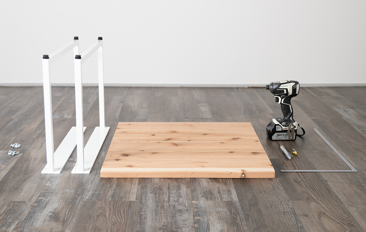 ロの字型テーブルの脚 ローテーブル（高さ380mm）/1脚セット